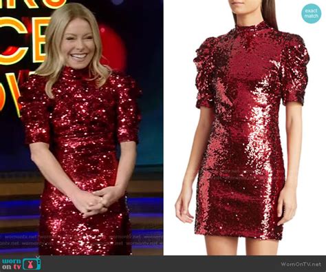 Wornontv Kellys Red Sequin Mini Dress On Live With Kelly And Ryan