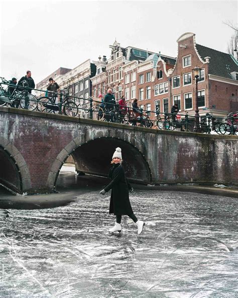 frozen canals in amsterdam the netherlands find us lost