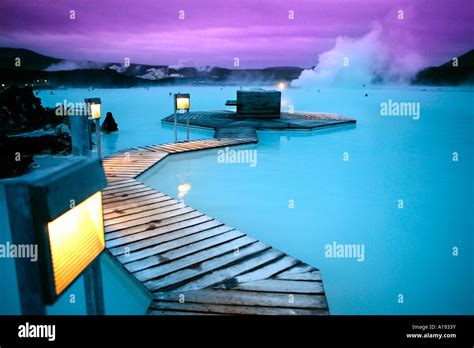 Thermal Springs Blue Lagoon Reykjavik Iceland Stock Photo 10183646 Alamy