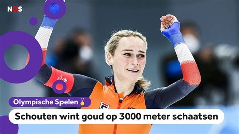 Goud Irene Schouten Wint Eerste Medaille Voor Nederland Op Olympische