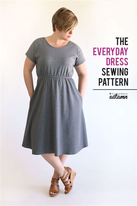 10 T Shirt Dress Sewing Patterns Polka Dot Chair