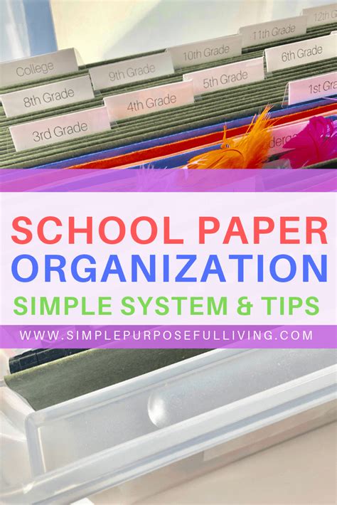 School Paper Organization System And Tips To Help You Organize And