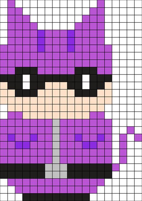 Catwoman Perler Bead Pattern Bead Sprites Characters Fuse Bead Patterns