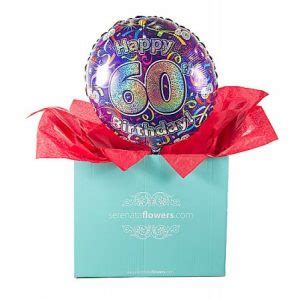 Why not make your gift of flowers even more of an occasion by including one or more helium balloons? 60th Birthday Balloon Gift - FLOWERS BY POST - FREE UK ...