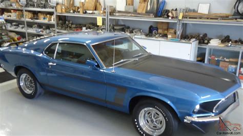 1969 Boss 302 Mustang Matching Rotisserie Acapulco Blue