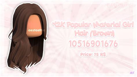 Pin By Meli On Brown Hair Codes In 2022 Brown Hair Roblox Id Blonde