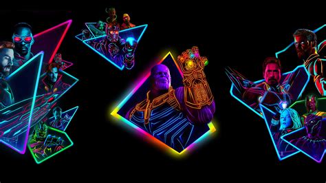 You can also upload and share your favorite marvel neon wallpapers. Avengers Infinity War 80s Neon Style Art Wallpaper, HD ...