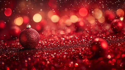 Premium Photo Abstract Red Bokeh Background With Particles Abstract