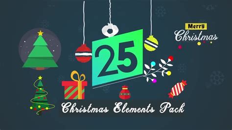 Free christmas and new year titles pack free. 25 Christmas Elements Preset Pack After Effects Templates ...