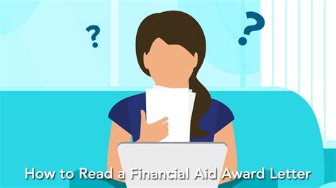 How To Read A Financial Aid Award Letter Youtube