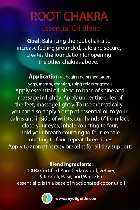 Balancing Root Chakra With Essential Oils Essential Oils And Healthy Lifestyle With Naha