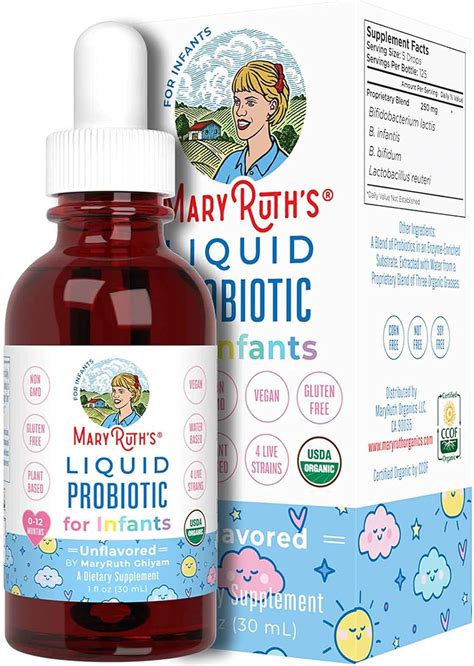 Maryruth Organics Infant Probiotic Drops Unflavored 1 Oz Gotas