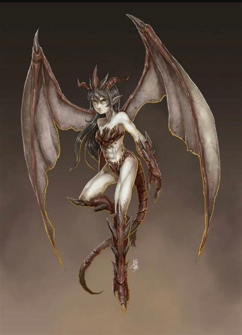 Dragon Girl Demon Wings Ange Demon Dragon Artwork Fantasy Fantasy Dragon Fantasy Art Women