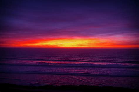 Purple Fire Sunset Photograph By Chuck Hebert Fine Art America
