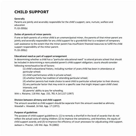 Child support can be defined as the financial responsibility the parents share to provide everything they can for their child/children after their separation or divorce. It Support Contract Template Pdf Best Of Sample Child ...