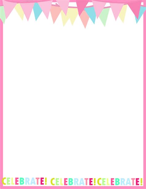 Fresh Designs Birthday Borders For Invitations And More