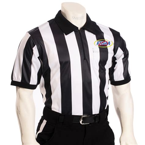 Khsaa Embroidered Short Sleeve Mesh Football Referee Shirt