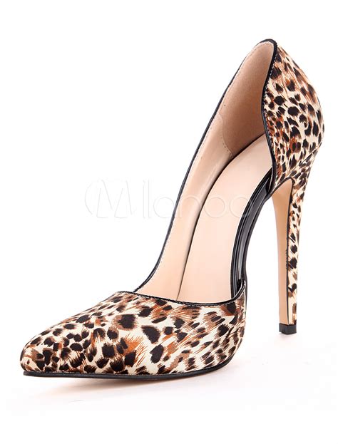 Leopard Print Pumps Pointed Toe High Heels