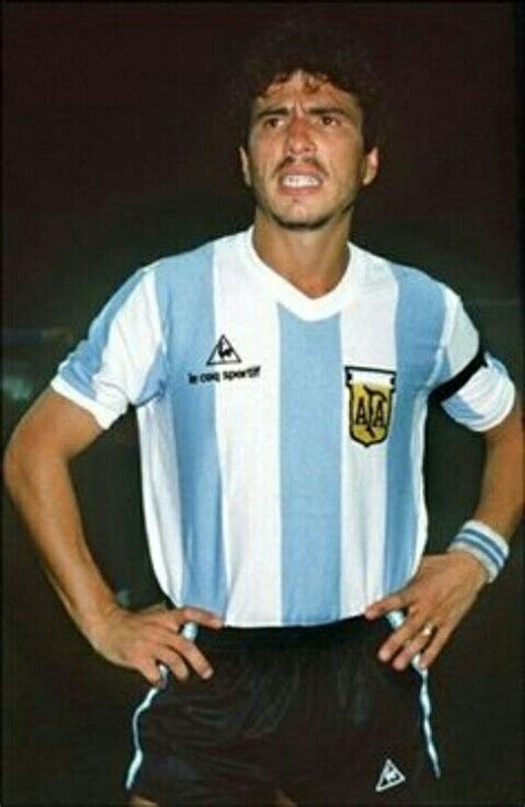 Argentina Captain Daniel Passarella At The 1982 World Cup Finals 1982 World Cup Argentina