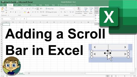 Click on scroll bar (form control) button and click anywhere on your worksheet. Adding a Scroll Bar in Excel - YouTube