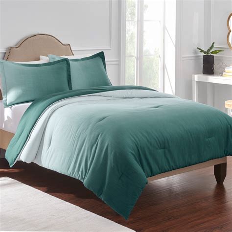 10 piece chloe teal/gray/ivory reversible comforter set these pictures of this page are about:teal comforter sets. Ombre King Teal Comforter Set - Walmart.com - Walmart.com