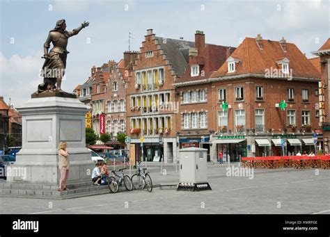 Grand Place Tournai Hainaut Belgium Stock Photo Alamy