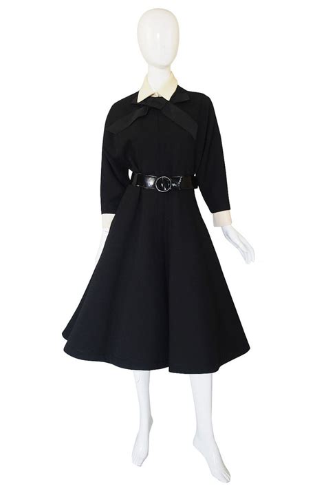 1950s Carosa Roma Demi Couture Day Dress Shrimpton Couture