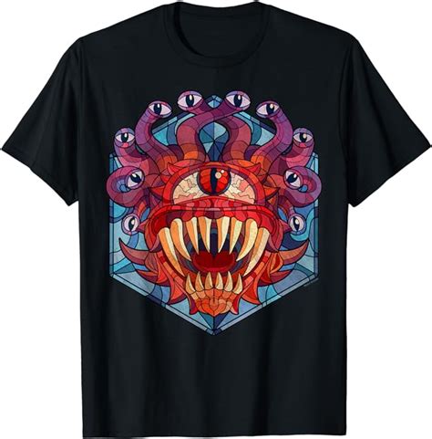 Dungeons Dragons Beholder Stained Glass T Shirt Amazon Co Uk Clothing