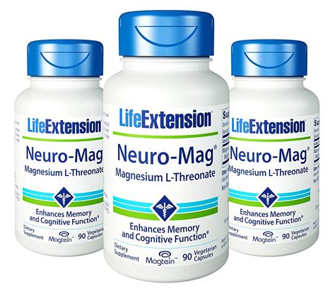 Life Extension Neuro Mag Magnesium L Threonate 90 X 3 Buy Online In