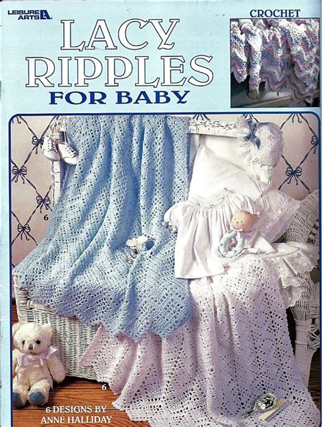 Lacy Ripples For Baby Afghans To Crochet Pattern Book Leisure