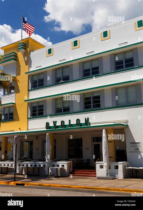 Avalon Hotel Arquitectura Art Deco De Ocean Drive South Beach Miami