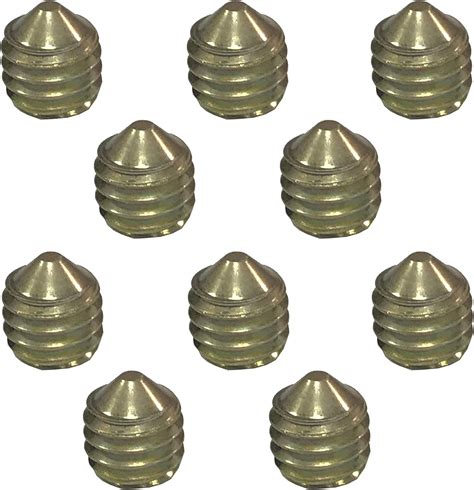 4mm Grub Screws To Fix Door Handles Spindle Brass Finish Pack Of 10