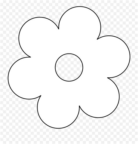 Clipart Flower Clipart Black And White Flower Clip Art Pattern Black