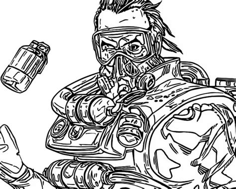 Caustic From Apex Legends Coloring Pages