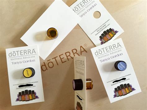 Doterra Essential Oils Sample Dram Business Card File