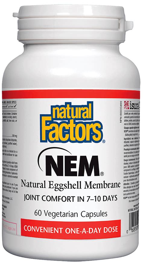 Nem Natural Eggshell Membrane Nem Natural Eggshell Membrane 500 Mg
