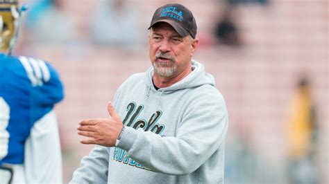 Offensive Coordinator Noel Mazzone Returns To Ucla Practice Field