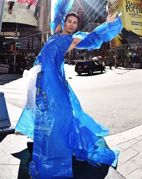 A Chinese Artist Creates Fashionable Dresses From Plastic And Other