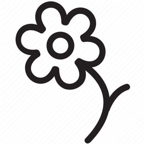 Blooming, blossom, daisy, daisy on stem, flower icon - Download on