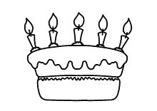 Happy birthday, alles gute, vielen dank … die ideenvielfalt an widmungen oder diy freebie girlande für den geburtstagskuchen. Ausmalbilder zum Geburtstag - Geburtstagstorte, Kerzen ...