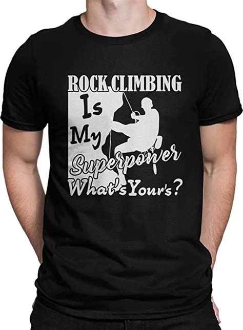 Funny Rock Climbing T Shirts Rock Climbing Is My Superpower 100 Cotton Tee