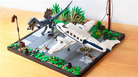 Lego Jurassic Park Iii Spinosaurus And Plane Moc Youtube
