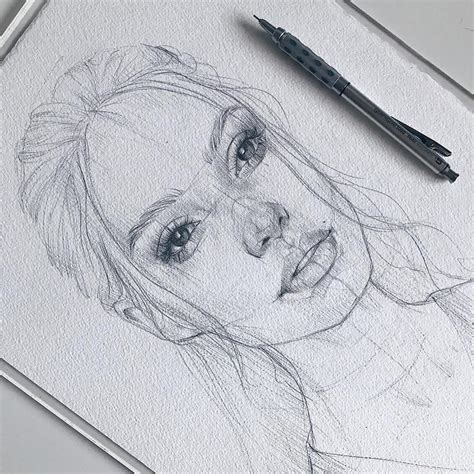 🌔 Beautiful Sketches 🏼🌟 🙂 Whats You Fav One 😃💭 Swipe To See Em All