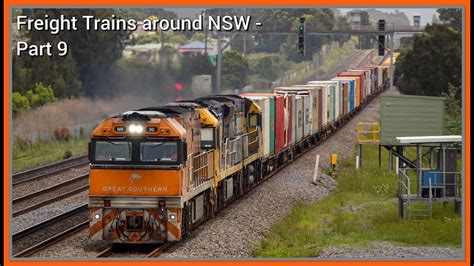 Freight Trains Around Nsw Part 9 Youtube