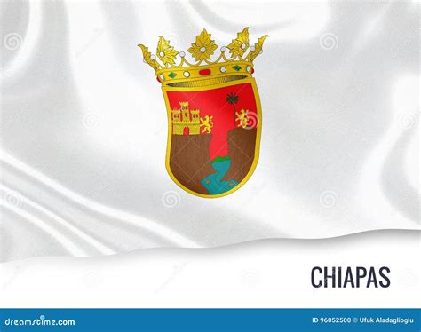 Mexican State Chiapas Flag Stock Illustration Illustration Of