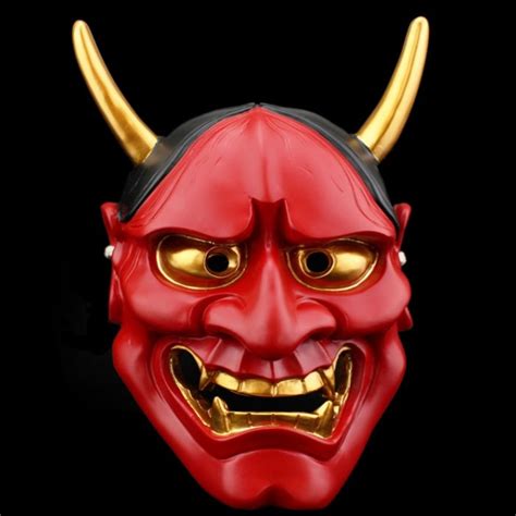 Resin Japanese Buddhist Evil Oni Noh Hannya Mask Cosplay Scary Mask