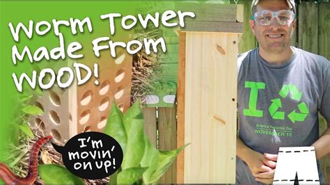 How To Make A Worm Tower From Wood Youtube