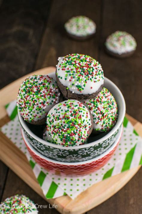 White Chocolate And Sprinkles Make These Chocolate Mint Truffle
