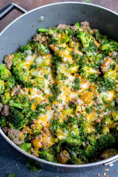 Prep the veggies and then toss them in a pan with the beef. Low Carb Ground Beef and Broccoli Recipe | Recipe | Dinner ...