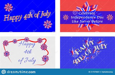 Happy 4th of July / Celebrate Independence Day Stock Vector